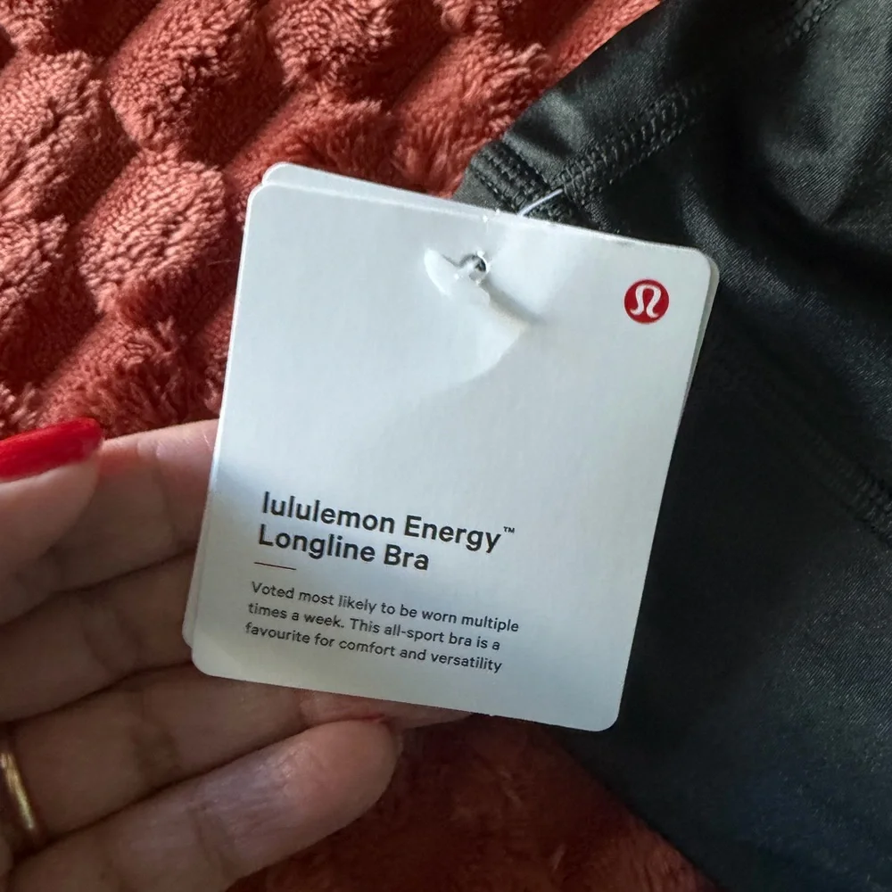 Lululemon Energy Longline B-D Cup Satin Shin
